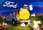 Take moon home. : "Ford Taiwan "  FB Mid-Autumn Festival image.https://www.facebook.com/FordTaiwan?fref=ts