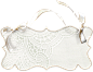 欧式唯美婚礼白色蕾丝花朵戒指相框装饰免抠PNG图案 手账影楼素材 (125)