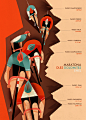 Maratona dles Dolomites : 30 posters created to commemorate the 30th anniversary of "Maratona dles Dolomites"