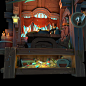 Captain's Feast, Dawnson Chen : A small handpainted scene done for my CGMA class, Stylized 3D Asset Creation with Kevin B. Griffith. The goal of the assignment was to make an interior scene with just diffuse textures.