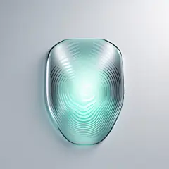 绿色半透明盾牌素材图AI图盾牌图
