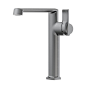 Single Handle Tall Bathroom Sink Faucet Modern Basin Mixer Water Tap  : The bathroom sink faucet use high density ceramic valve, eco-friendly and safe to use.It passed 54W times of open+close test, without water leakage.