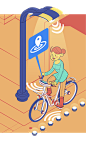 a2a | Smart City - Editorial Illustration : I've been asked by digital agency Alkemy to illustrate a longform article for their energy related client A2A.The article is about the future of smart cities and how they're going to change our daily life. 