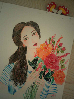 veivei云朵采集到时尚插画