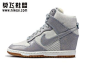 Nike DUNK SKY HI 限量液态金属 金银 增高女鞋 639233-770/009 - NIKE