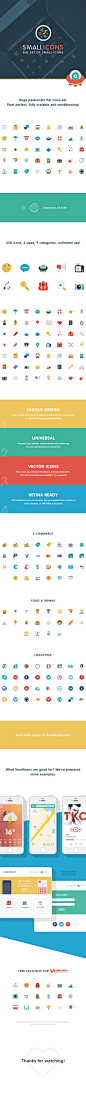 Smallicons — flat icons set. on Behance