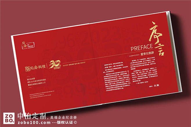 周年纪念画册版式设计-三十周年庆典纪念册...