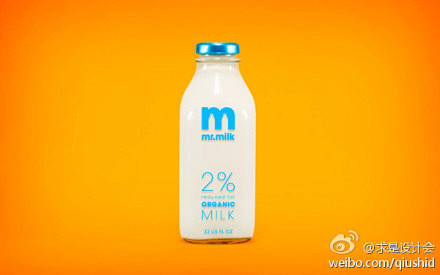 #求是爱设计#Mr. Milk 品牌形象...