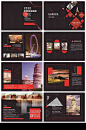 红色简约旅游纪念画册-众图网