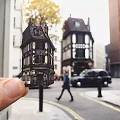 插画师用插画和剪纸记录沿途的风景，太美了！