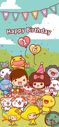 摩丝摩丝“16岁”生日快乐