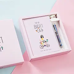 100个心愿手帐本套装创意日记记事本 小清新手账本礼盒笔记本文具-淘宝网