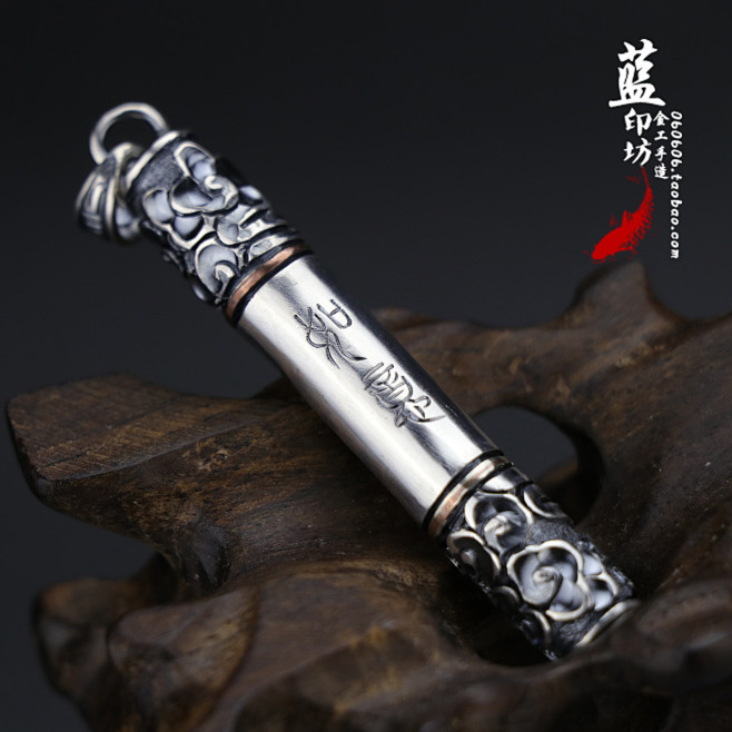 齐天大圣孙悟空定海神针如意金箍棒手工纯银...