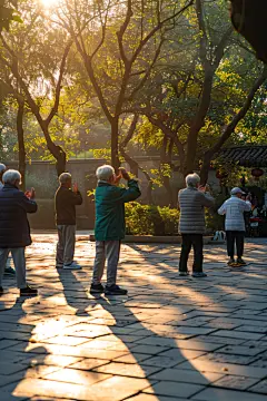 老年人公益项目锻炼身体图片