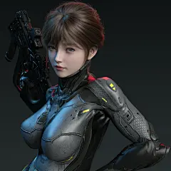 #3DCG 女兵 - SANA666的插画