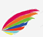 彩色笔刷羽毛图标 页面网页 平面电商 创意素材