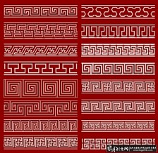 中式花纹花窗子AI 中国风 传统花纹 古...