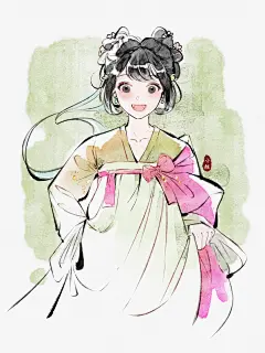 古风小速写！黑白还是上色？ - 小红书