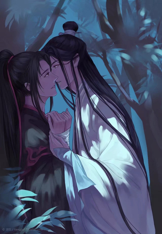 #魔道祖师# 啾啾 魏无羡x蓝忘机 
画...