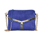 BOTKIER Leather Crossbody Bag  #handbags #blue #metallic