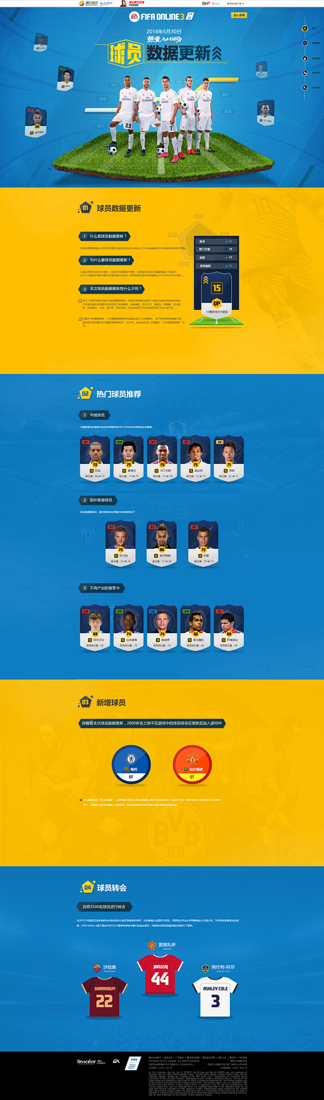 球员数据更新 - FIFA Online...