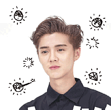 鹿晗 LUHAN 完整版表情包来啦！！！动图GIF