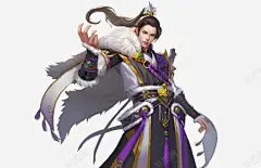 紫衣霸气侠士古风手绘