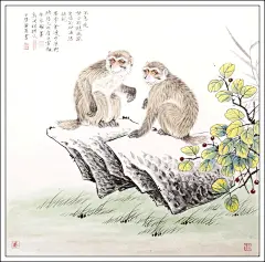 兜底儿网画家张永权生肖猴作品赏析一 - 兜底动态 - 兜底儿网