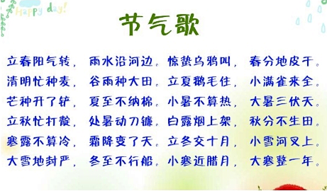 24节气的顺序？ - 懂得