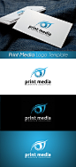 Print Media Logo Template PSD : Versatile simple and modern looking logo for any print or media company.