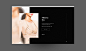 [米田主动设计] Quiet Studio - Digital Branding : Quiet Studio. (Digital Brand Concept 2018)-Quiet combines edgy provocative high fashion with bondage themes in a very clean and minimalistic way. Every piece of the collections is crafted in a personal process wi
