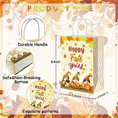 Amazon.com: JUESMOS 12 件秋季感恩节礼品袋 : 健康和家居用品