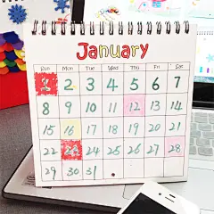 2017年小台历制作 手工diy空白台历 手绘台历本 可爱日历新年礼物-淘宝网