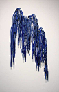   Fringe Fall  oil on aluminum 61 x 30 x 3 inches edition of 3 2014    