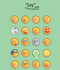 安若生采集到Nice Emoticons and Smileys Icon 