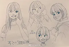 小满的插画分享
欧美风女孩的头像线稿，不会画头发的可以参考一下哦 Works by Ryo murata #儿童插画##插画##插画分享#Procreate超话 ​​​​