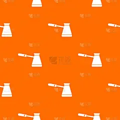 咖啡,土耳其式咖啡壶,式样,分离着色,白色,饮料,传统,热,金属,重复