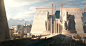 Ptah Temple of Memphis, Raphael Lacoste : Original Illustration I created to set Art Direction of the main landmark in the city of Memphis for Assassin's Creed Origins, <br/>3dsmax for the structure of the temple and then paintover  enjoy !