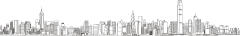 城市建筑线条图