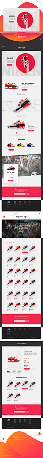 Landing page — Nike : Hello awesome people this is a conceptual landing page design for Nike shoe, hope you like it, please appreciate my project  thanks for your support and love.