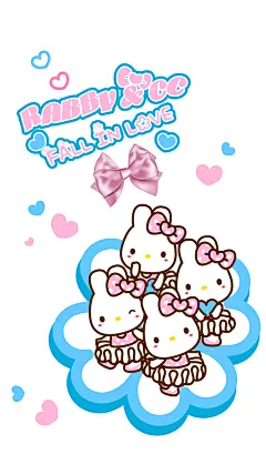 卡罗Carol粉蓝爱心手机壁纸 #RABBYCC#