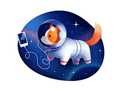 【AI教程！教你绘制可爱插画 】通过本教程的学习，你将熟悉如何制作颗粒效果、如何用颗粒增添画面的质感和塑造物体的立体感。学习戳→O网页链接 ​​​​