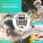 YISSVIC 2-Piece Shower Filter Replacement Cartridge 15-Stage Shower Water Filter Remove Chlorine Heavy Metal for Hard Water: Amazon.co.uk: DIY & Tools