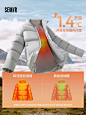 张新成同款森马羽绒服男装女装24冬季新款三防面包服情侣黑90001-tmall.com天猫