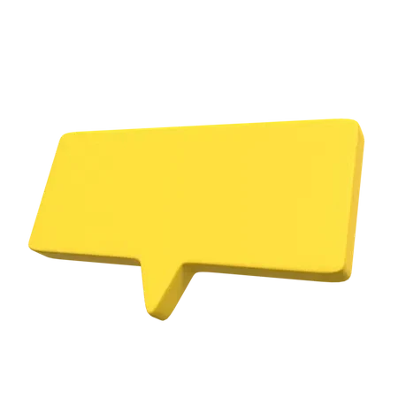 Chat Bubble  3D Illu...