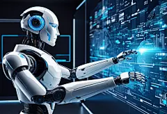 数码网络科技互联网AI机器人模型