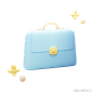 包商务办公旅行商人3D图标 bag business office travel businessman icon