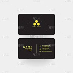 名片模板设计。矢量图