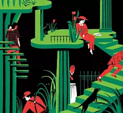 奇思妙想的插画——在想象力和色彩中遨游！_腾讯新闻