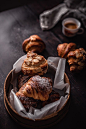 homemade french croissants with toasted almonds | Food Photography | Lisboa | The Healthy Sins